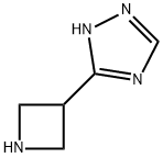 5-(3-azetidinyl)-1H-1,2,4-Triazole 化学構造式