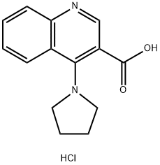 4-pyrrolidin-1-ylquinoline-3-carboxylic acid hydrochloride,1172884-04-6,结构式