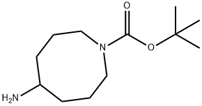 tert-butyl 5-aminoazocane-1-carboxylate 化学構造式