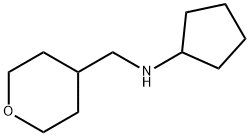 N-[(Oxan-4-yl)methyl]cyclopentanamine Structure