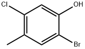 2-Bromo-5-chloro-4-methyl-phenol Struktur
