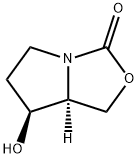 1H,3H-Pyrrolo[1,2-c]oxazol-3-one, tetrahydro-7-hydroxy-, trans- (9CI) Struktur