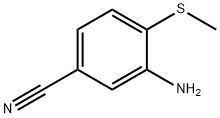 3-amino-4-(methylsulfanyl)benzonitrile Structure