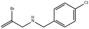 2-bromo-N-(4-chlorobenzyl)prop-2-en-1-amine Struktur