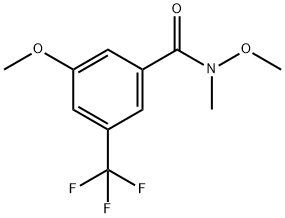 Benzamide, N,3-dimethoxy-N-methyl-5-(trifluoromethyl)- 结构式