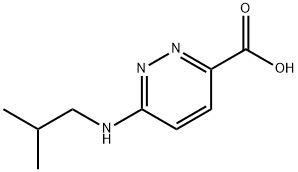 6-(Isobutylamino)pyridazine-3-carboxylic Acid Structure