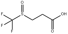 3-trifluoromethanesulfinylpropanoic acid Struktur