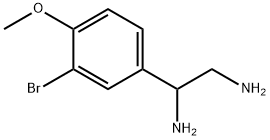 1-(3-BROMO-4-METHOXYPHENYL)ETHANE-1,2-DIAMINE,1179048-76-0,结构式