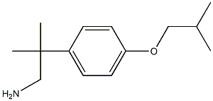 2-methyl-2-[4-(2-methylpropoxy)phenyl]propan-1-amine 结构式