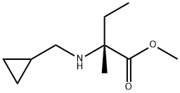 methyl 2-[(cyclopropylmethyl)amino]-2-methylbutanoate 结构式