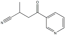 2-methyl-4-oxo-4-(pyridin-3-yl)butanenitrile Struktur