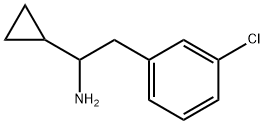 2-(3-CHLOROPHENYL)-1-CYCLOPROPYLETHAN-1-AMINE Structure