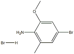 4-bromo-2-methoxy-6-methylaniline hydrobromide Structure