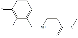 methyl 3-{[(2,3-difluorophenyl)methyl]amino}propanoate 化学構造式