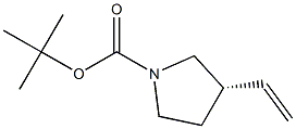 tert-butyl (S)-3-vinylpyrrolidine-1-carboxylate 化学構造式