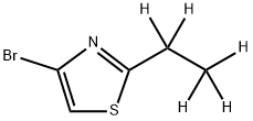 4-Bromo-2-(ethyl-d5)-thiazole 结构式