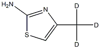 4-(trideuteriomethyl)-1,3-thiazol-2-amine Struktur