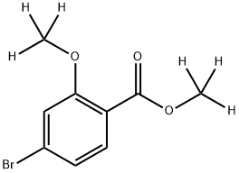 Methyl-d3 3-(methoxy-d3)-bromophenyl-4-carboxylate Struktur