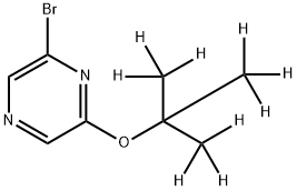 2-Bromo-6-(tert-butoxy-d9)-pyrazine,1185307-79-2,结构式