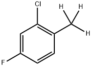 2-(Methyl-d3)-5-fluorochlorobenzene 化学構造式