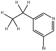 3-Bromo-5-(ethyl-d5)-pyridine 化学構造式