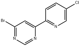 5-Chloro-2-(6'-bromo-4'-pyrimidyl)pyridine|