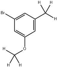 3-(Methyl-d3)-5-(methoxy-d3)-bromobenzene Struktur