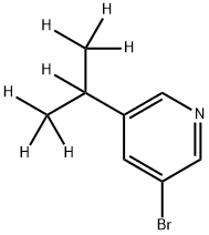 3-Bromo-5-(iso-propyl-d7)-pyridine Struktur