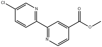 4-Methoxycarbonyl-5'-chloro-2,2'-bipyridine,1185314-69-5,结构式