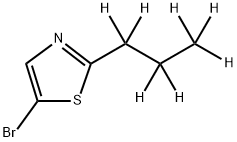 5-Bromo-2-(n-propyl-d7)-thiazole Struktur