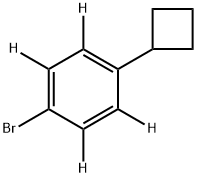 4-Cyclobutylbromo(benzene-d4) 化学構造式