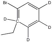 4-Ethylbromo(benzene-d4) Struktur