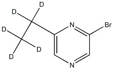 2-Bromo-6-(ethyl-d5)-pyrazine Structure