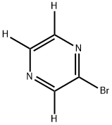 2-bromopyrazine-d3 Struktur