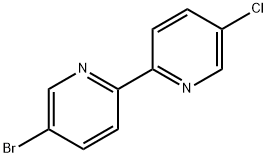 5-Bromo-5'-chloro-2,2'-bipyridine 化学構造式