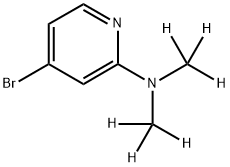 4-Bromo-2-(dimethylamino-d6)-pyridine 结构式