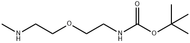 叔丁基(2-(2-(甲氨基)乙氧基)乙基氨基甲酸酯, 1185772-28-4, 结构式