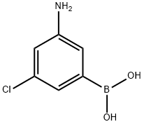 3-Amino-5-chlorophenylboronic acid Structure