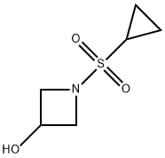 1-(cyclopropanesulfonyl)azetidin-3-ol, 1187594-22-4, 结构式