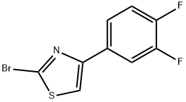 2-Bromo-4-(3,4-difluorophenyl)thiazole 结构式