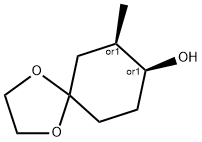 trans-7-methyl-1,4-dioxaspiro[4.5]decan-8-ol Structure