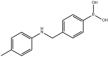 (4-((p-tolylamino)methyl)phenyl)boronic acid Struktur