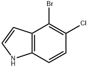 4-Bromo-5-chloro-1H-indole Struktur