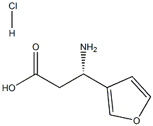 (3S)-3-AMINO-3-(FURAN-3-YL)PROPANOIC ACID HYDROCHLORIDE Struktur