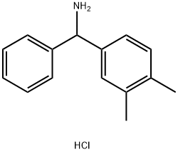 (3,4-dimethylphenyl)(phenyl)methanamine hydrochloride Struktur