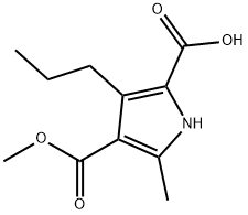 4-(甲氧羰基)-5-甲基-3-丙基-1H-吡咯-2-羧酸, 1193390-58-7, 结构式
