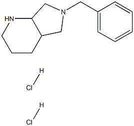 6-BENZYL-OCTAHYDRO-PYRROLO[3,4-B]PYRIDINE 2HCL Structure