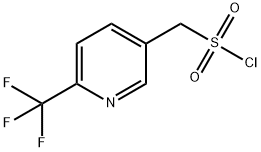 3-Pyridinemethanesulfonyl chloride, 6-(trifluoromethyl)- Structure