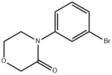 4-(3-bromophenyl)morpholin-3-one 化学構造式