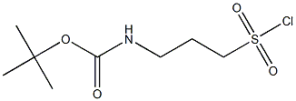 tert-butyl N-[3-(chlorosulfonyl)propyl]carbamate Struktur